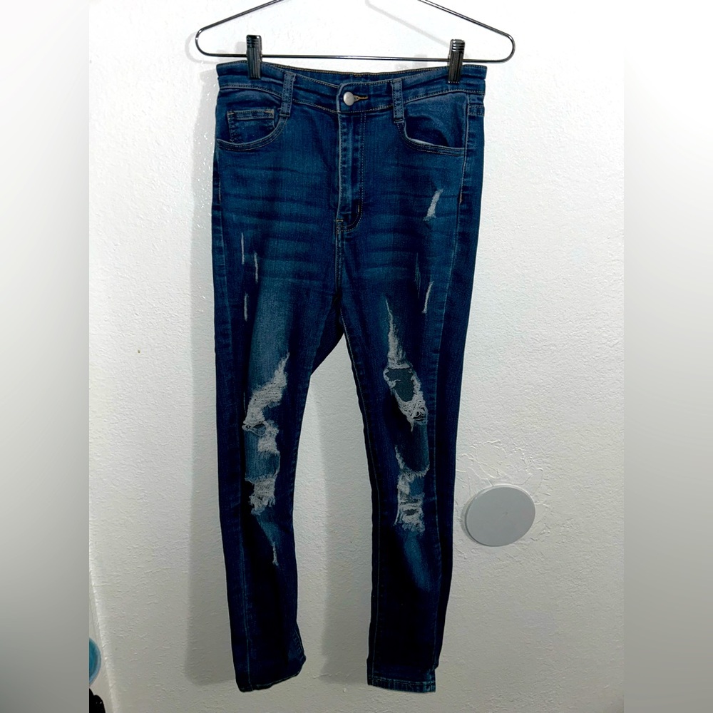 SHEIN Classic Blue Denim Jeans